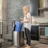 simplehuman LINER POCKET RECYCLER Kosz Pedałowy na Śmieci 58 l Dwukomorowy - Stal FPP